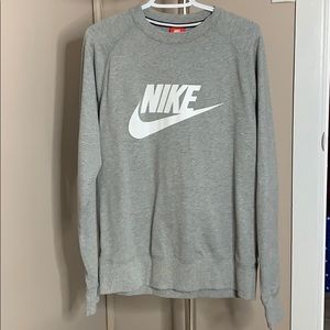 Nike gray crew neck